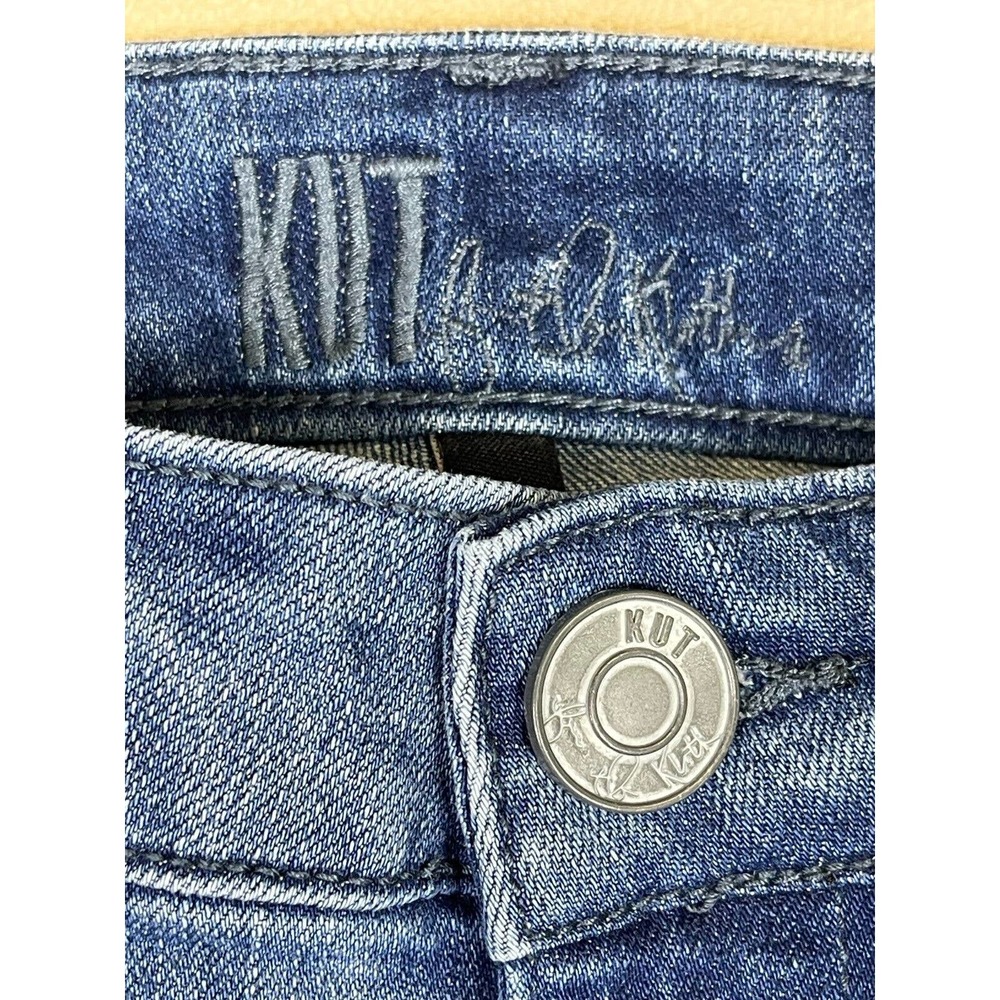 Kut From The Kloth Kathy Boyfriend Skinny‎ Jeans Womens 4 Distressed Stretch - Picture 7 of 14